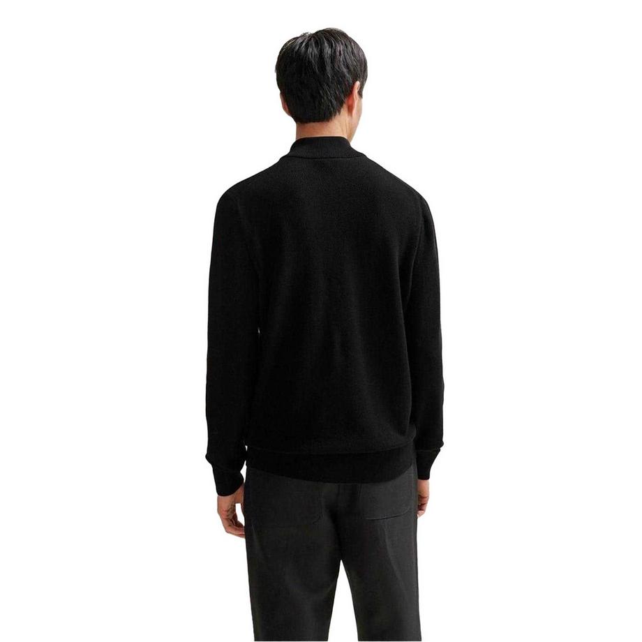 BOSS  Ebrandop Maglione Lavorato A Maglia Mezza Cerniera 