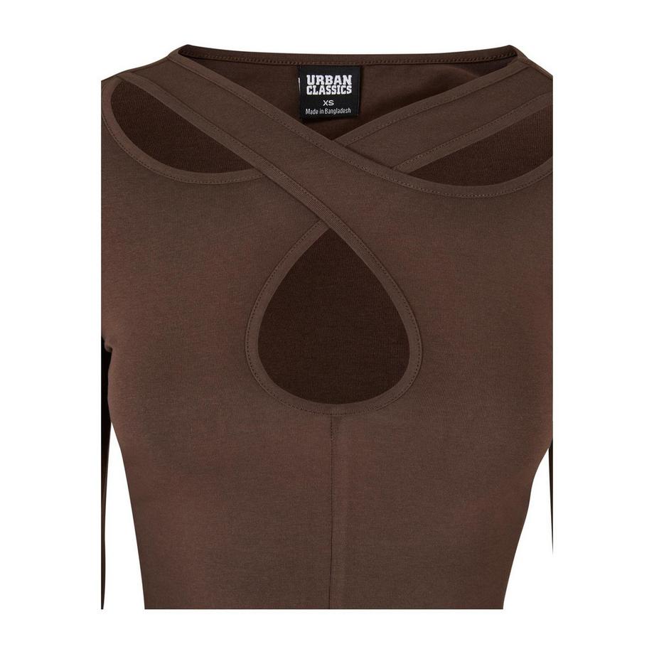 URBAN CLASSICS T-shirt manches longues Crossed Cut Out  