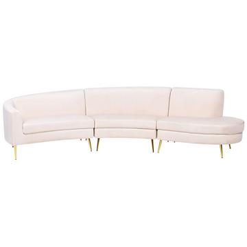 Halbrundes Sofa aus Samtstoff Glamourös MOSS