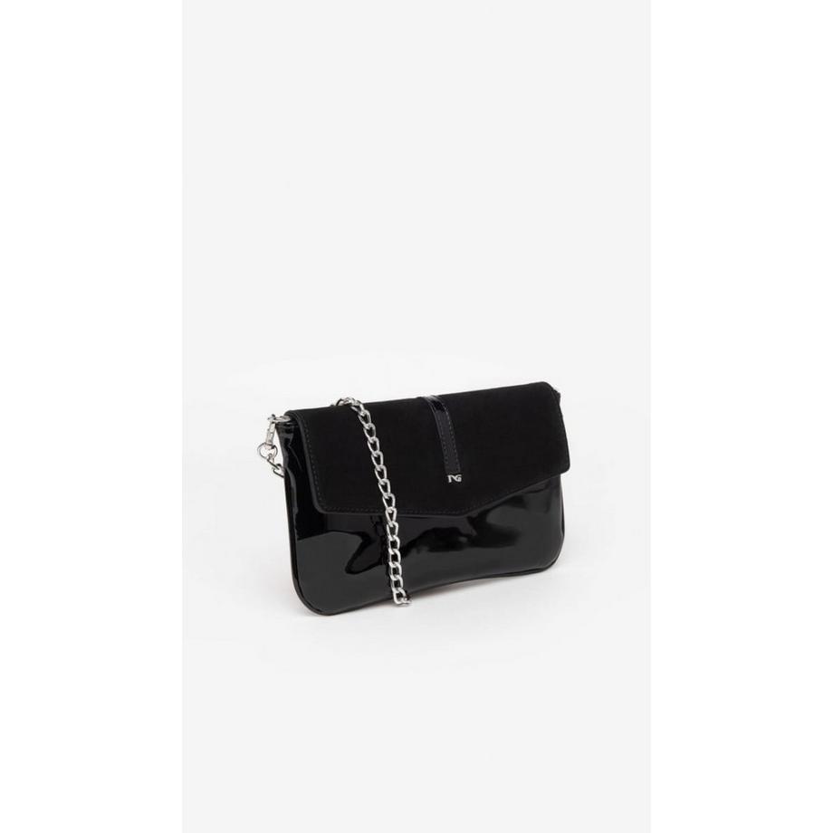 Nero Giardini Vernice Nero Clutch Tasche  