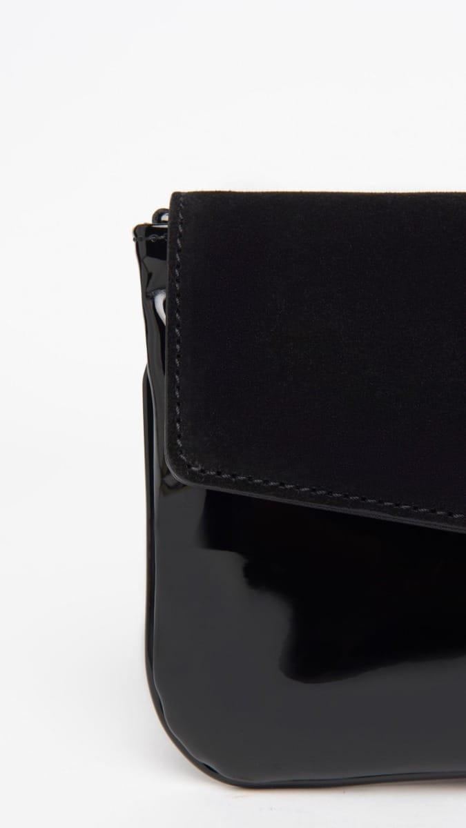 Nero Giardini Vernice Nero Clutch Tasche  