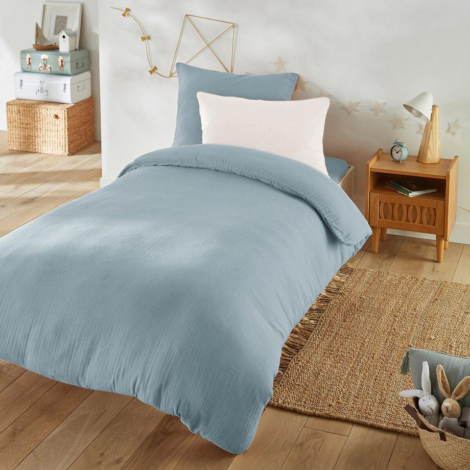 La Redoute Intérieurs Kumla Baumwoll-Musselin Kinder-Kopfkissenbezug  