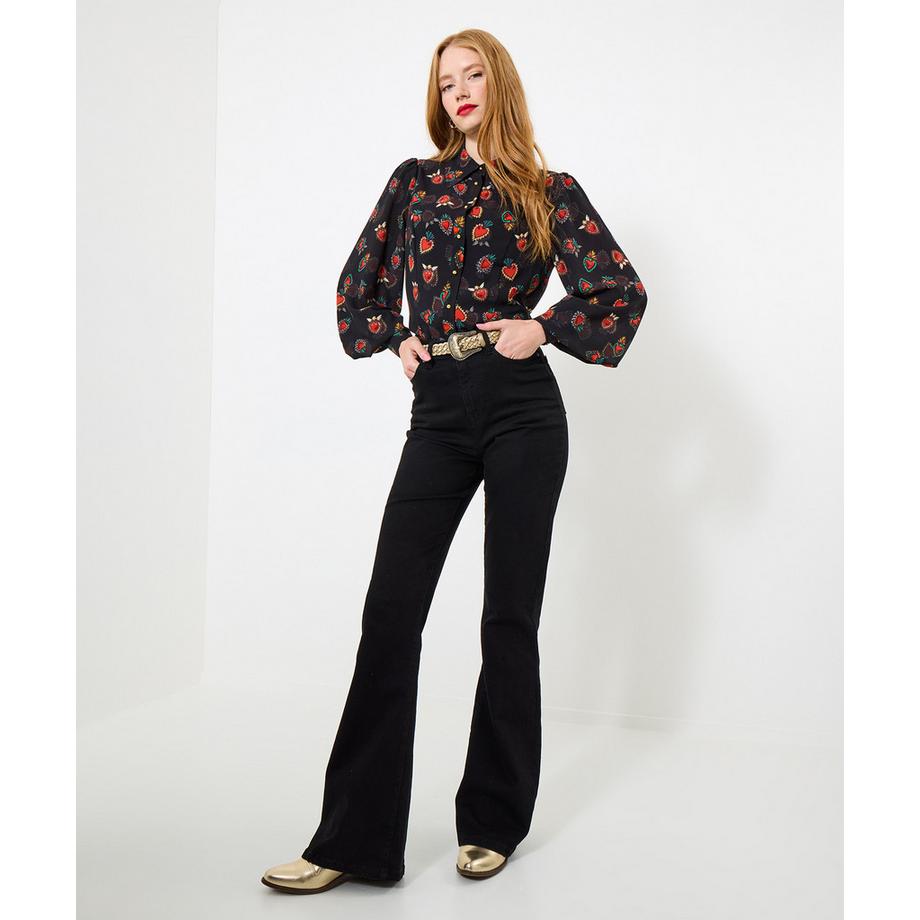 Joe Browns Blusa Georgette Motivo Cuore  