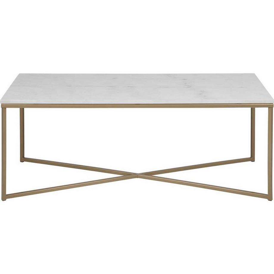 mutoni Table basse Romandie blanc Guangxi 120x60x46  
