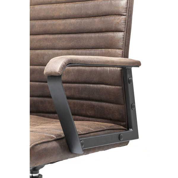 mutoni Chaise de bureau pivotante Labora Marron  