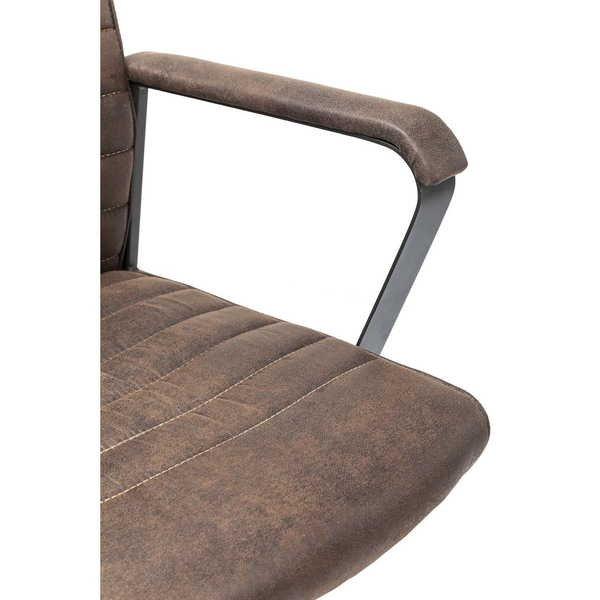 mutoni Chaise de bureau pivotante Labora Marron  