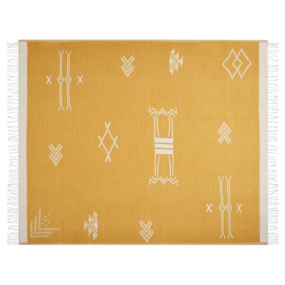 Beliani Jalkini Couverture en Acrylique Boho  