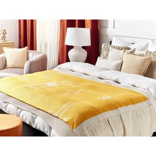 Beliani Jalkini Boho Acryl Kuscheldecke  