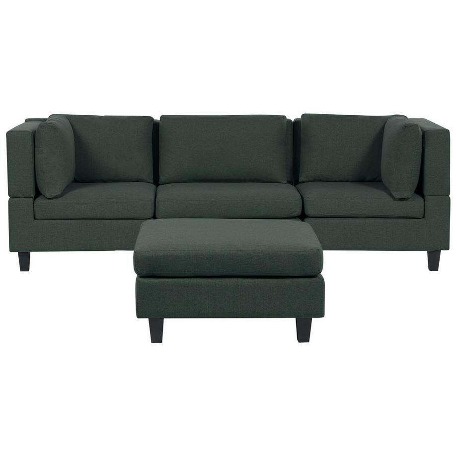 Canapé avec pouf en Tissu  UNSTAD