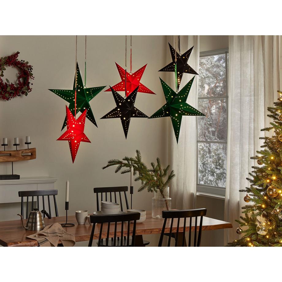 Beliani Set di 2 decorazioni da appendere en Carta Moderno MOTTI  