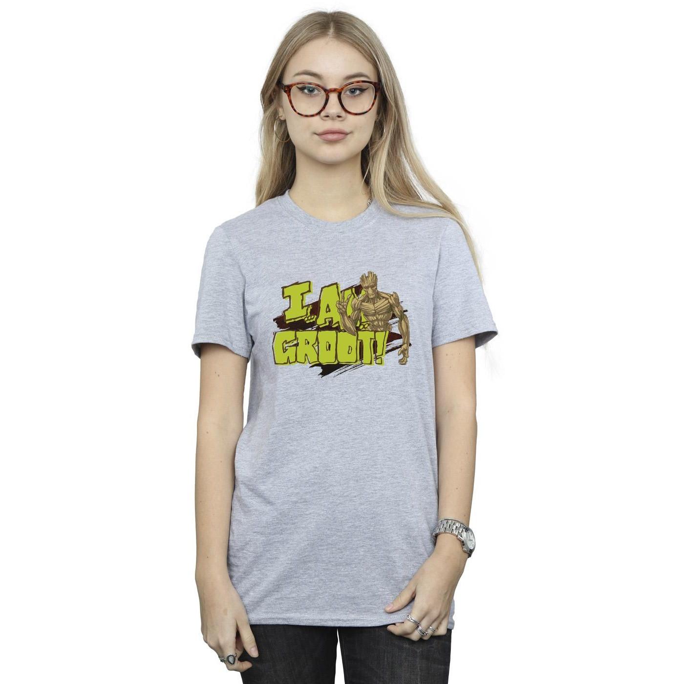 Guardians Of The Galaxy I Am Groot T-Shirt Stampata  