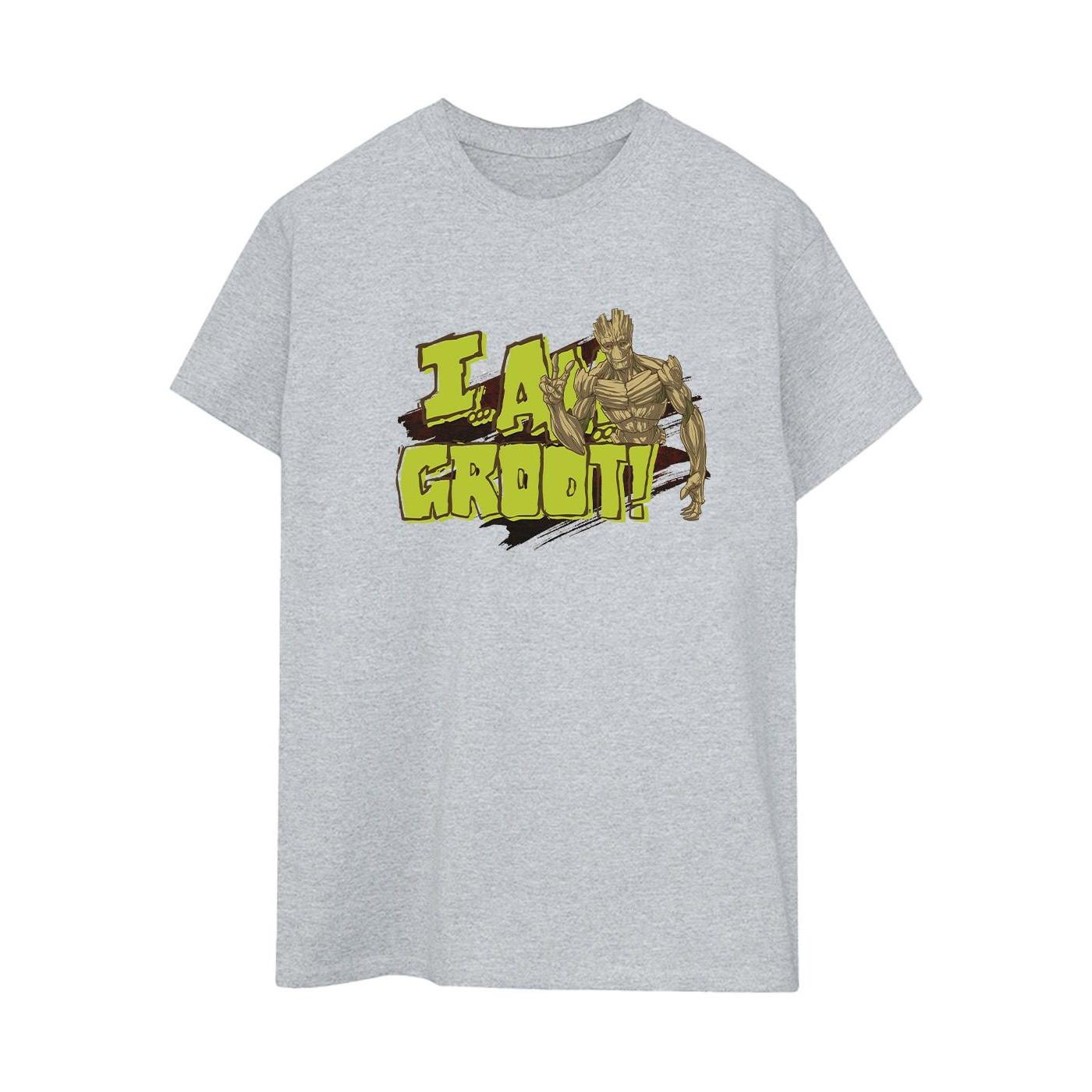 Guardians Of The Galaxy I Am Groot T-Shirt Stampata  