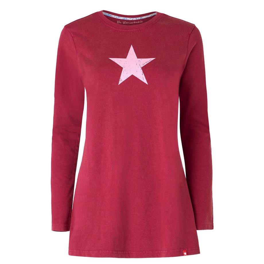 Joe Browns Tunika in Acid-Wash mit Stern-Print  