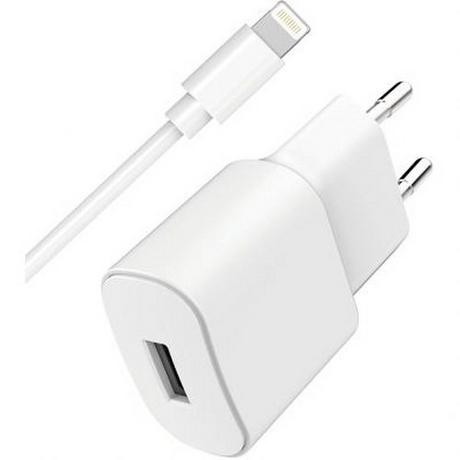 WOW  Chargeur maison USB A 2.4A Blanc 