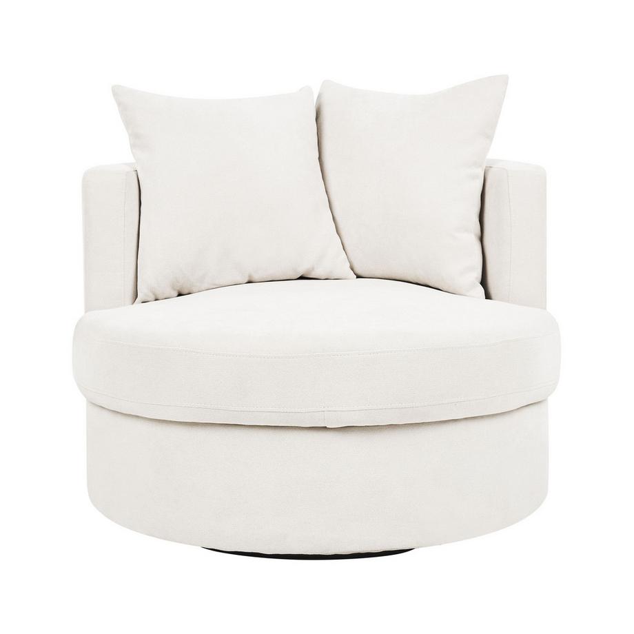 Beliani Drehsessel aus Stoff Modern DALBY  