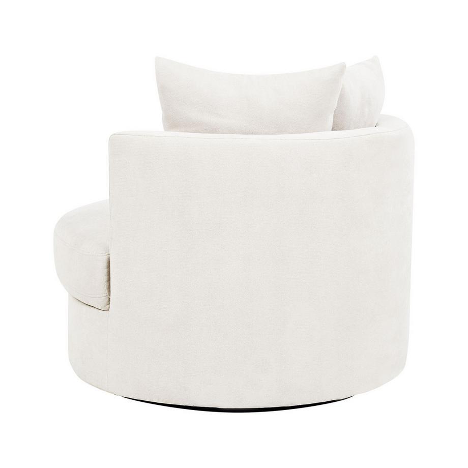 Beliani Drehsessel aus Stoff Modern DALBY  