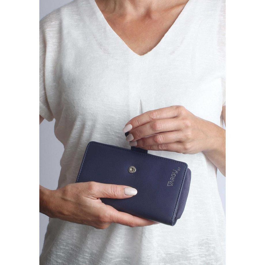 VARGU VINEM 1-A mono Portefeuille en cuir véritable  