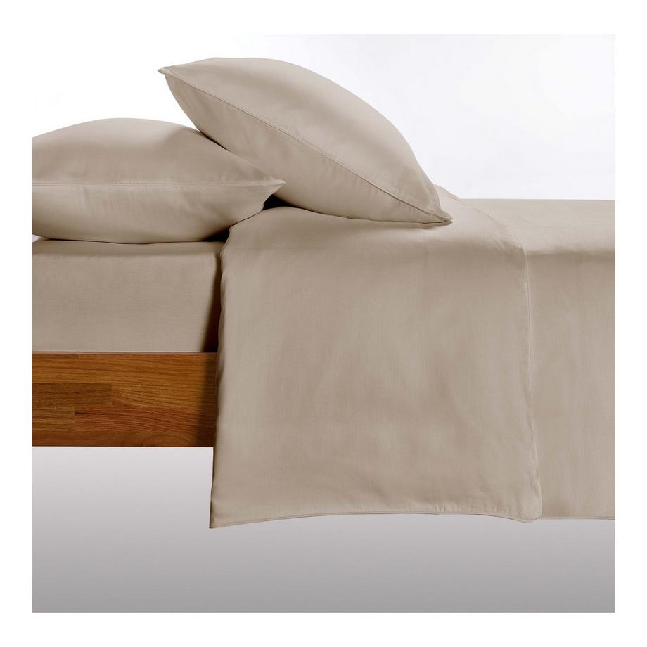 Living Home Ensemble de Linge de Lit Uni Satin 100  