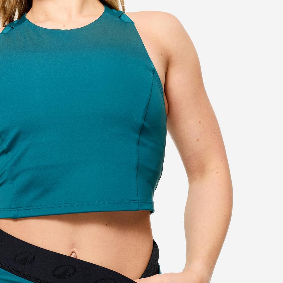 DOMYOS  Débardeur femme ajusté polyamide 