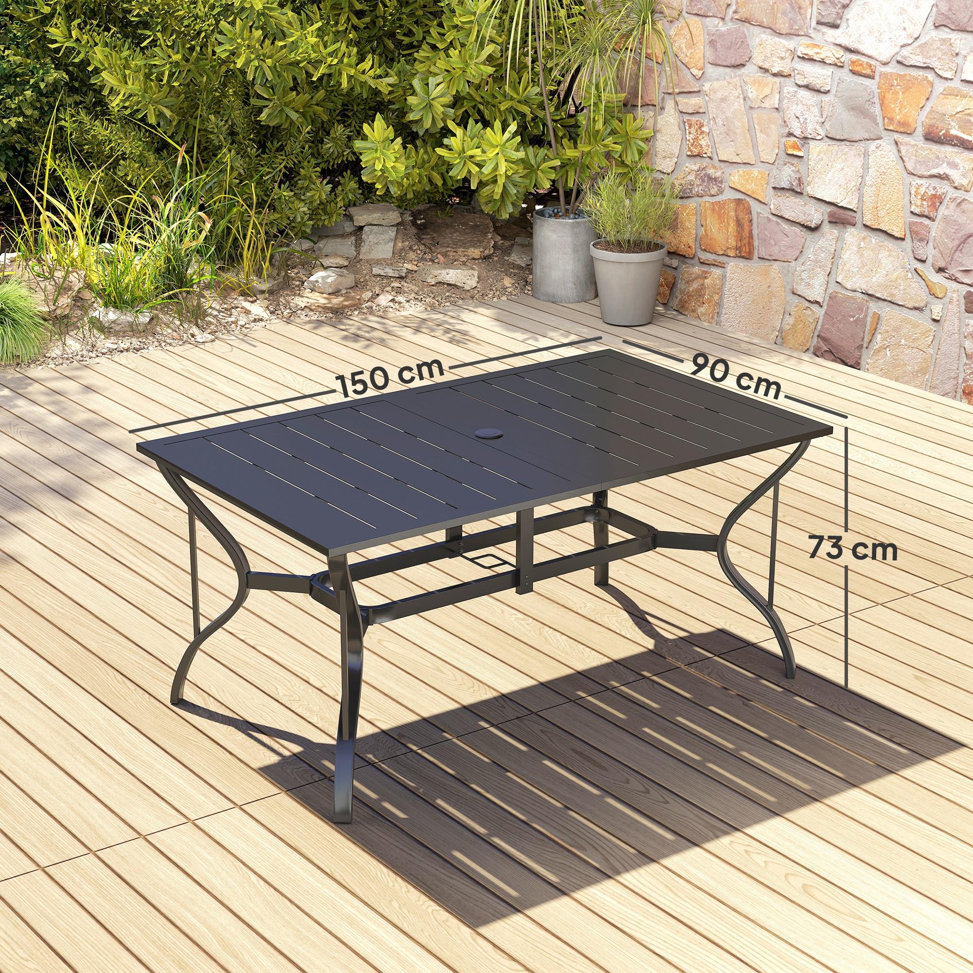 Outsunny table de jardin  