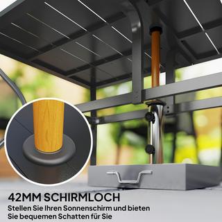 Outsunny table de jardin  