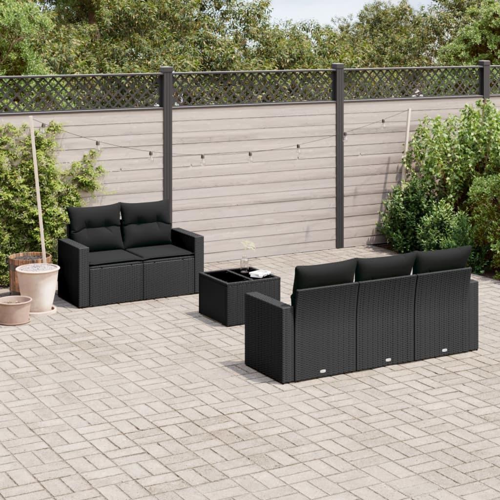 VidaXL set divano da giardino Polirattan  