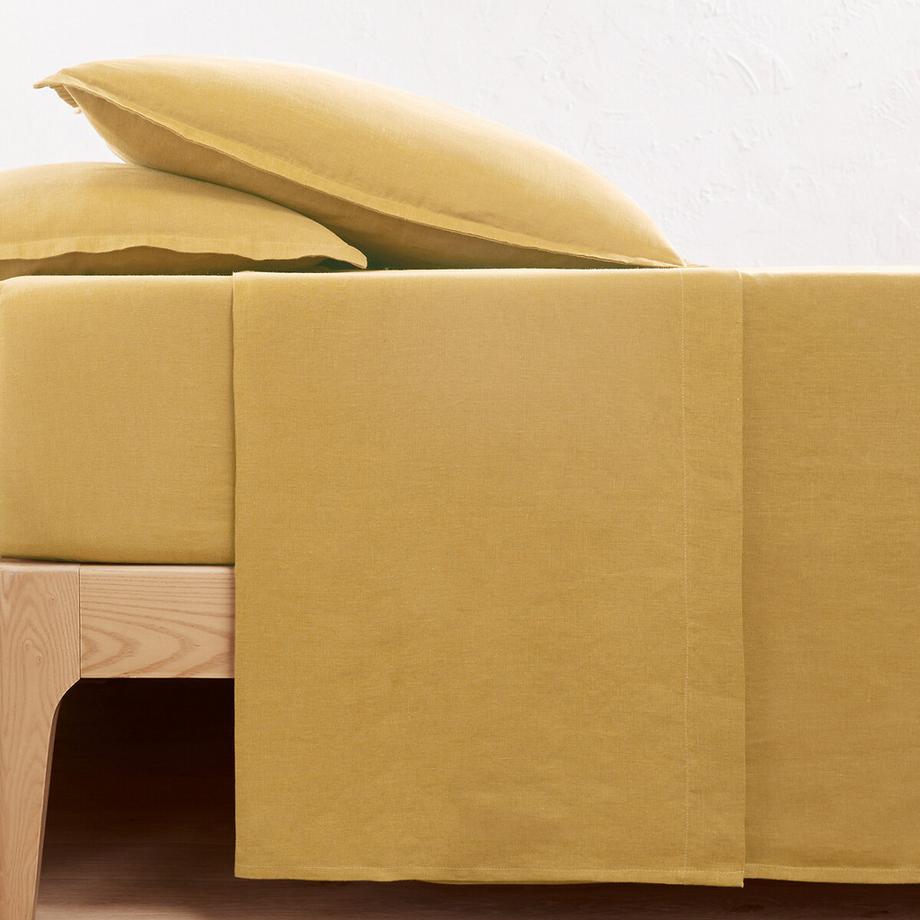 La Redoute Intérieurs Linot Lenzuolo Superiore in Lino Pre-Lavato  