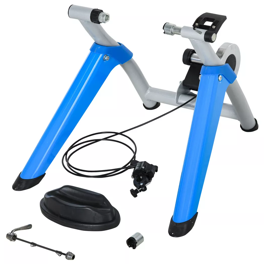 HOMCOM - Rollentrainer, One Size, Hellblau