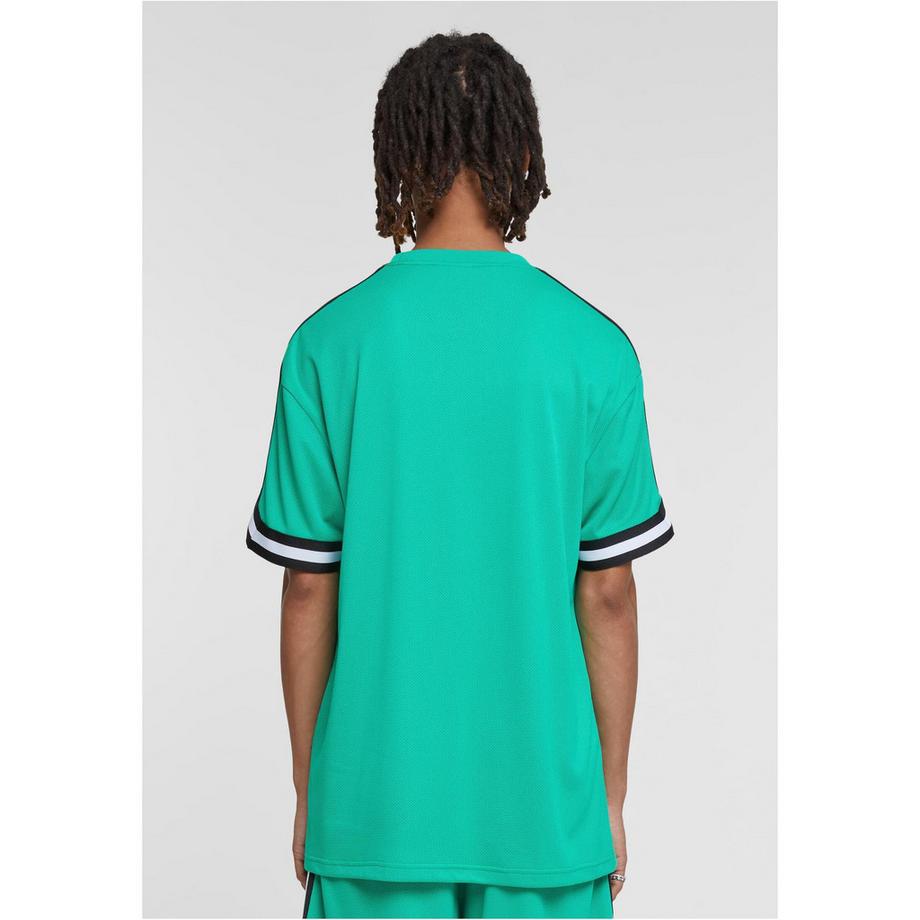 URBAN CLASSICS Oversize Streifen Mesh T-Shirt  