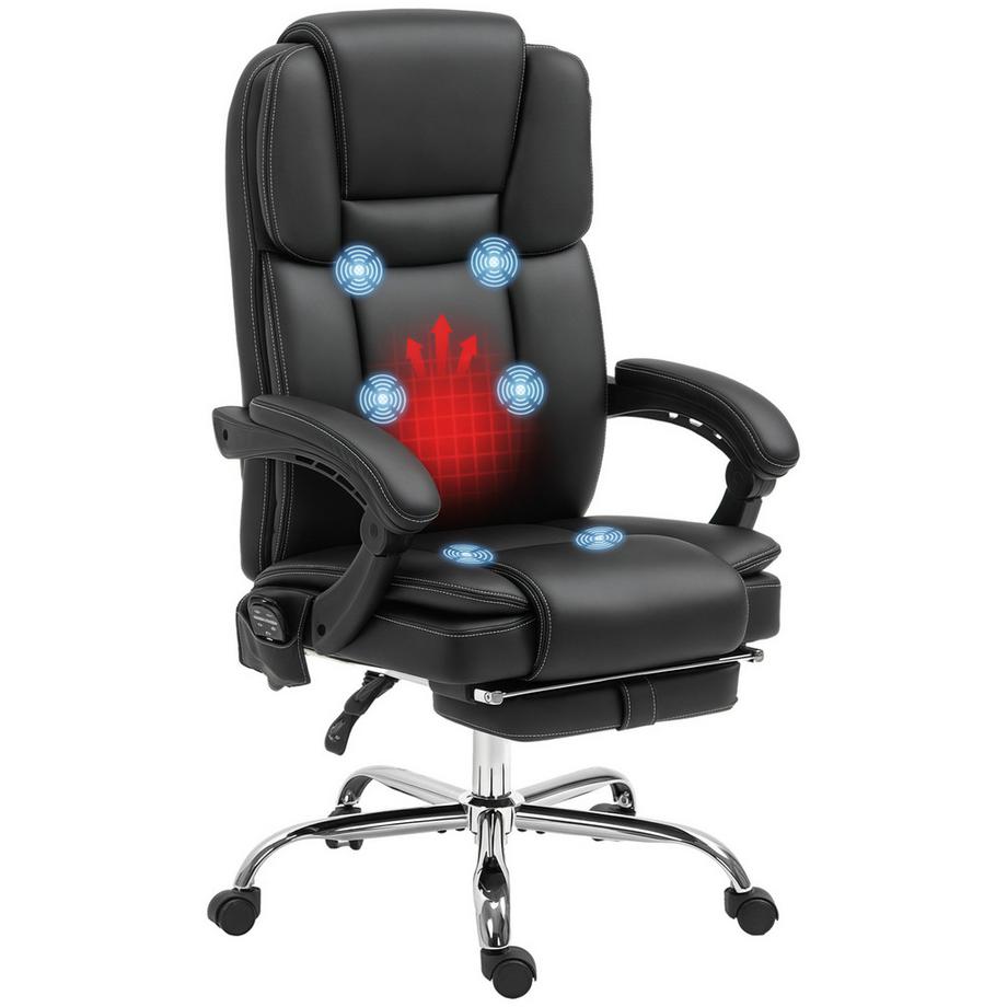 Vinsetto  Chaise de bureau avec fonction massage 