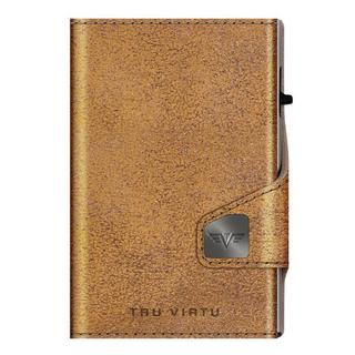 Tru Virtu CLICK & slide Glitter Goldbraun Silber Wallet  