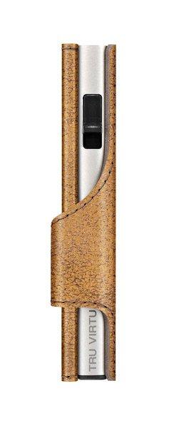Tru Virtu CLICK & slide Glitter Goldbraun Silber Wallet  