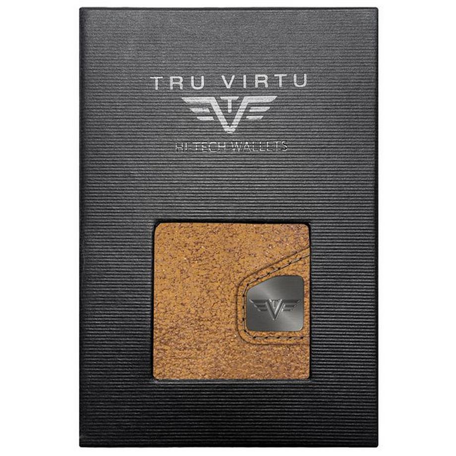 Tru Virtu CLICK & slide Glitter Goldbraun Silber Wallet  