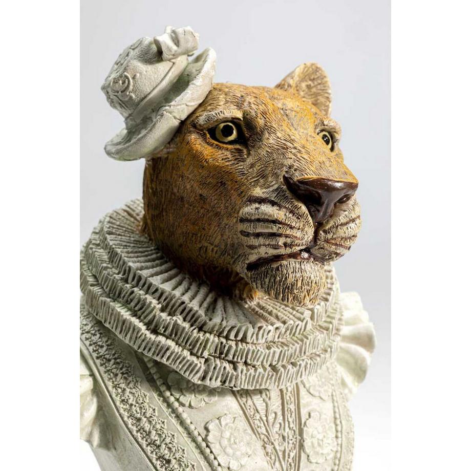KARE Design Objet décoratif Sir Leopard blanc  