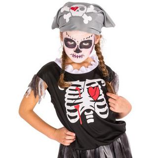 Tectake  Süsses Girlie Piraten Skelett Kostüm 