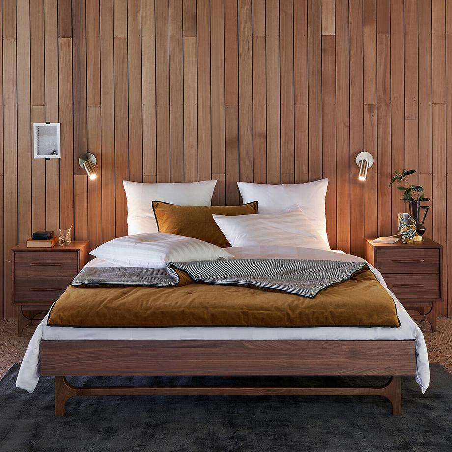 La Redoute Intérieurs Vintage-Bett Larsen mit Lattenrost  