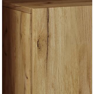 VCM Holz Midischrank | Badschrank mit offenem Fach und einer Drehtür | Maße H. 93 x B. 31 x T. 30 cm | Midischrank - Flandu  