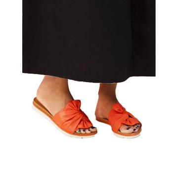 Sandalen, Gelb, Leder