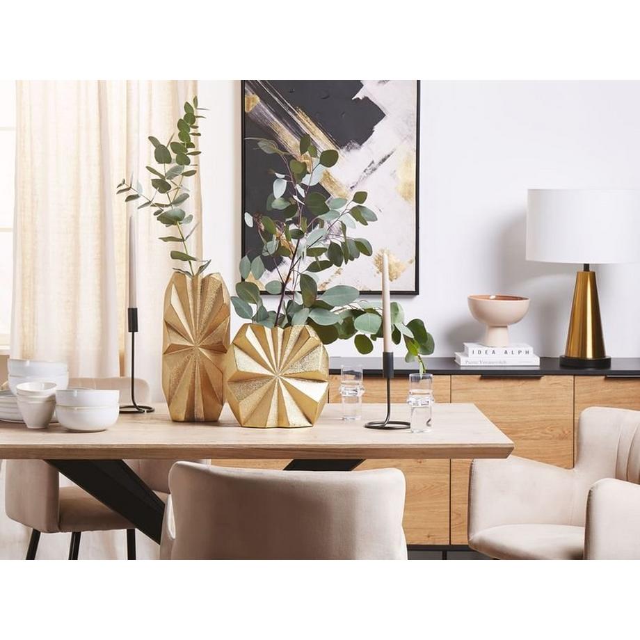 Beliani Vase décoratif en Céramique Glamour AELIA  