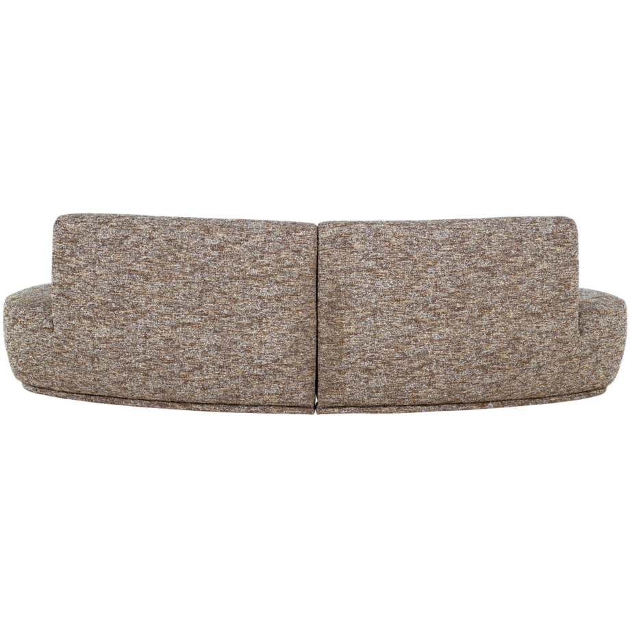 mutoni Canapé Batavier semi-circulaire 4 places Mélange marron clair 254  