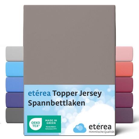 etérea Himmlische Qualität Topper Lenzuolo da camera in jersey comfort  