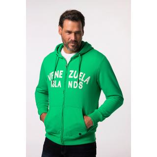 JP1880  Hoodie-Jacke, Sweat, Badges, Kapuze 