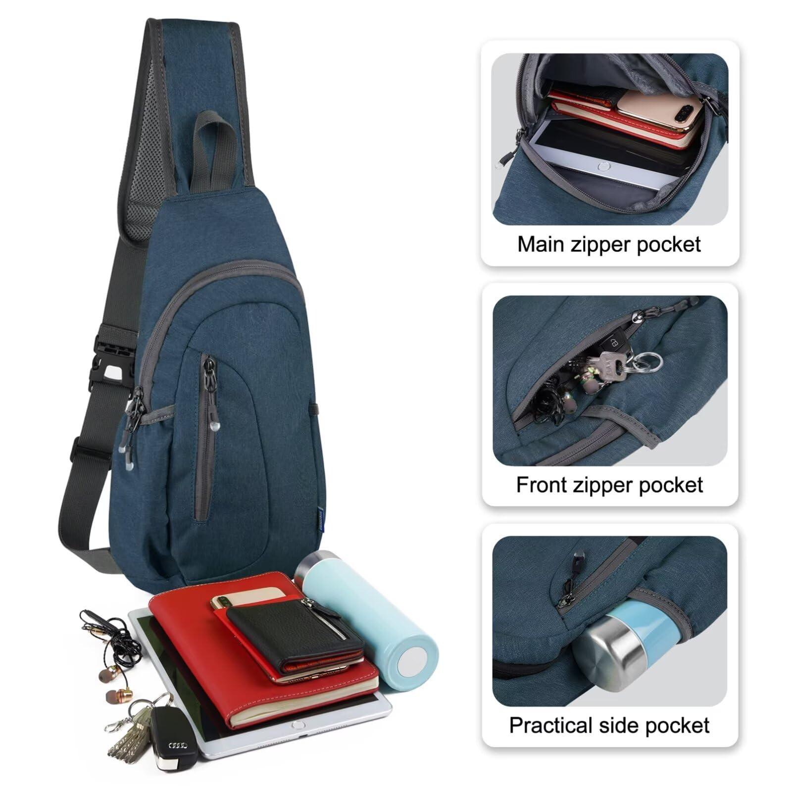 Only-bags.store Elegante Borsa a Tracolla con 2 Spallacci Larghi Staccabili e Tasca per Telefono con Catena  