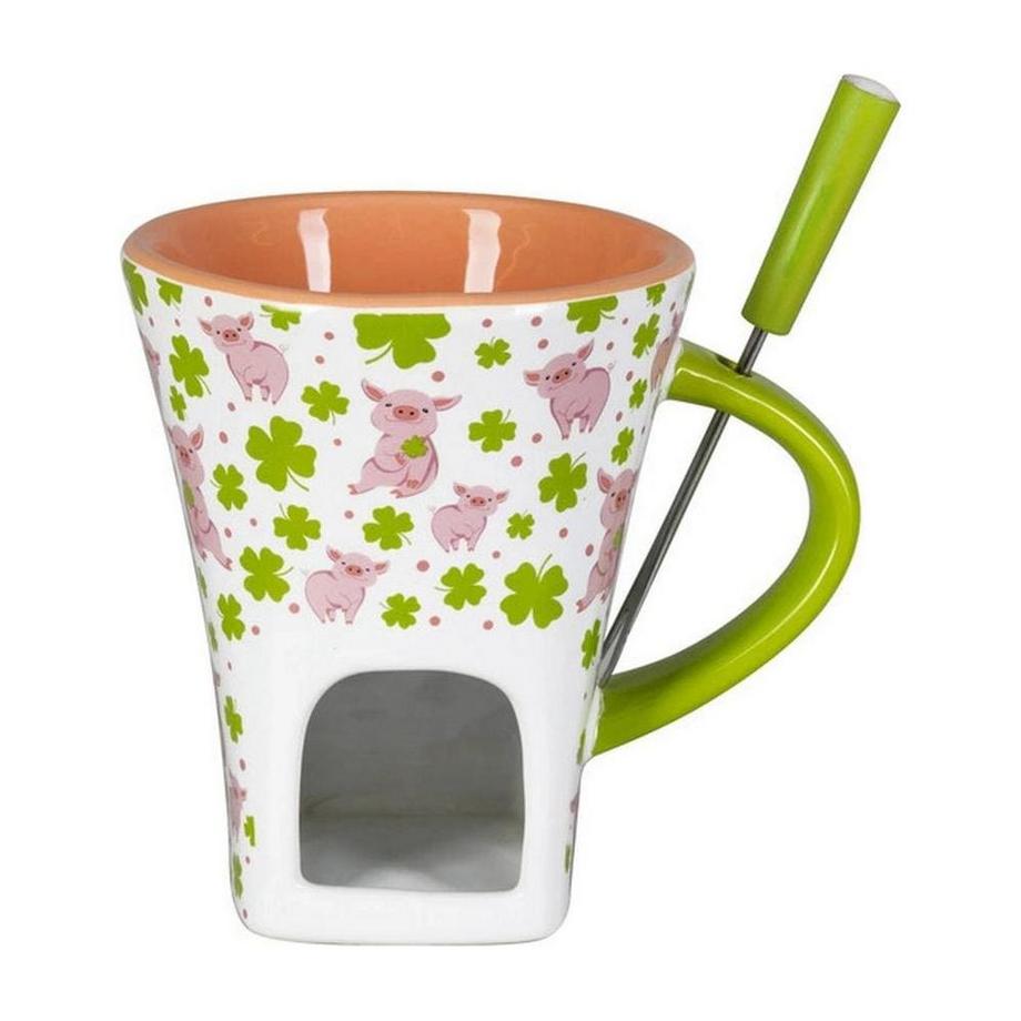 Schokoladenfondue-Set lucky pig