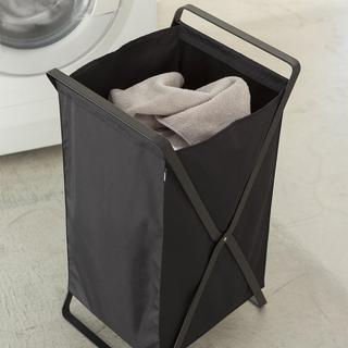 Calicosy Panier à linge pliable noir Tower - L30 cm  