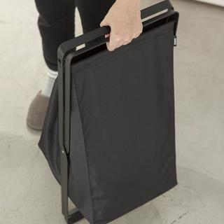 Calicosy Panier à linge pliable noir Tower - L30 cm  