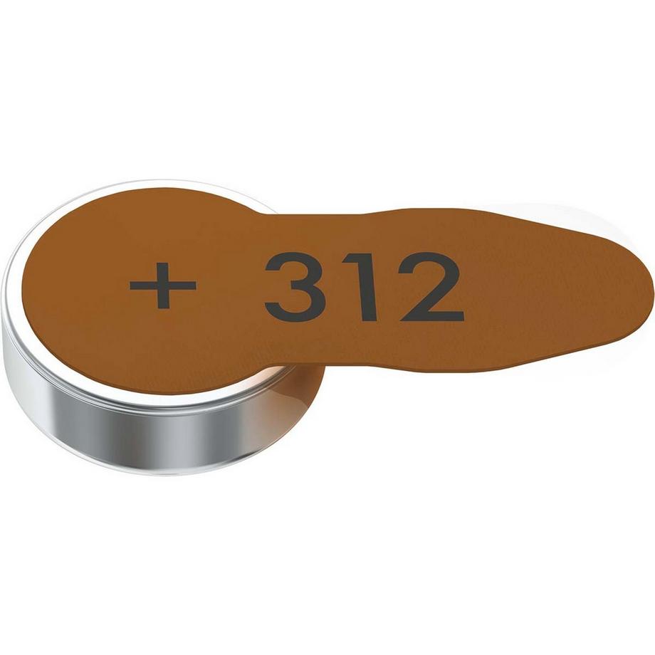Nedis  Pile Zinc-Air PR41 Type 312 | 1.45 V DC | 6-Blister | Aide auditive | Marron 