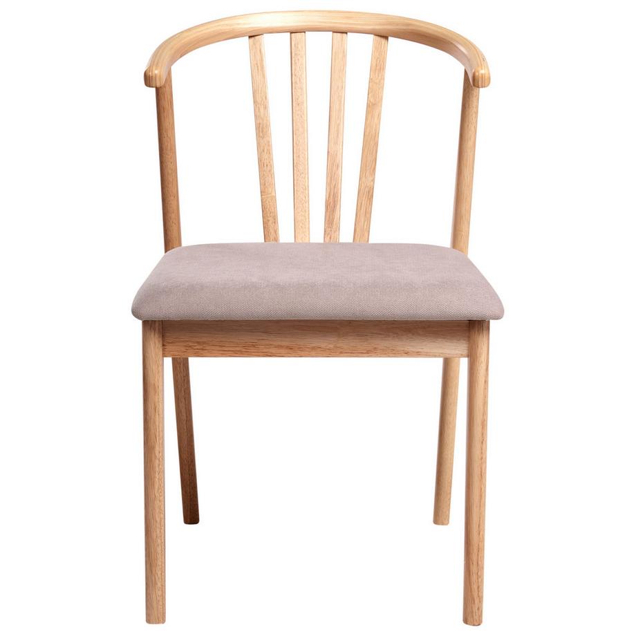 Beliani Lot de 2 chaises de salle à manger en Bois d'hévéa  CRAIG  