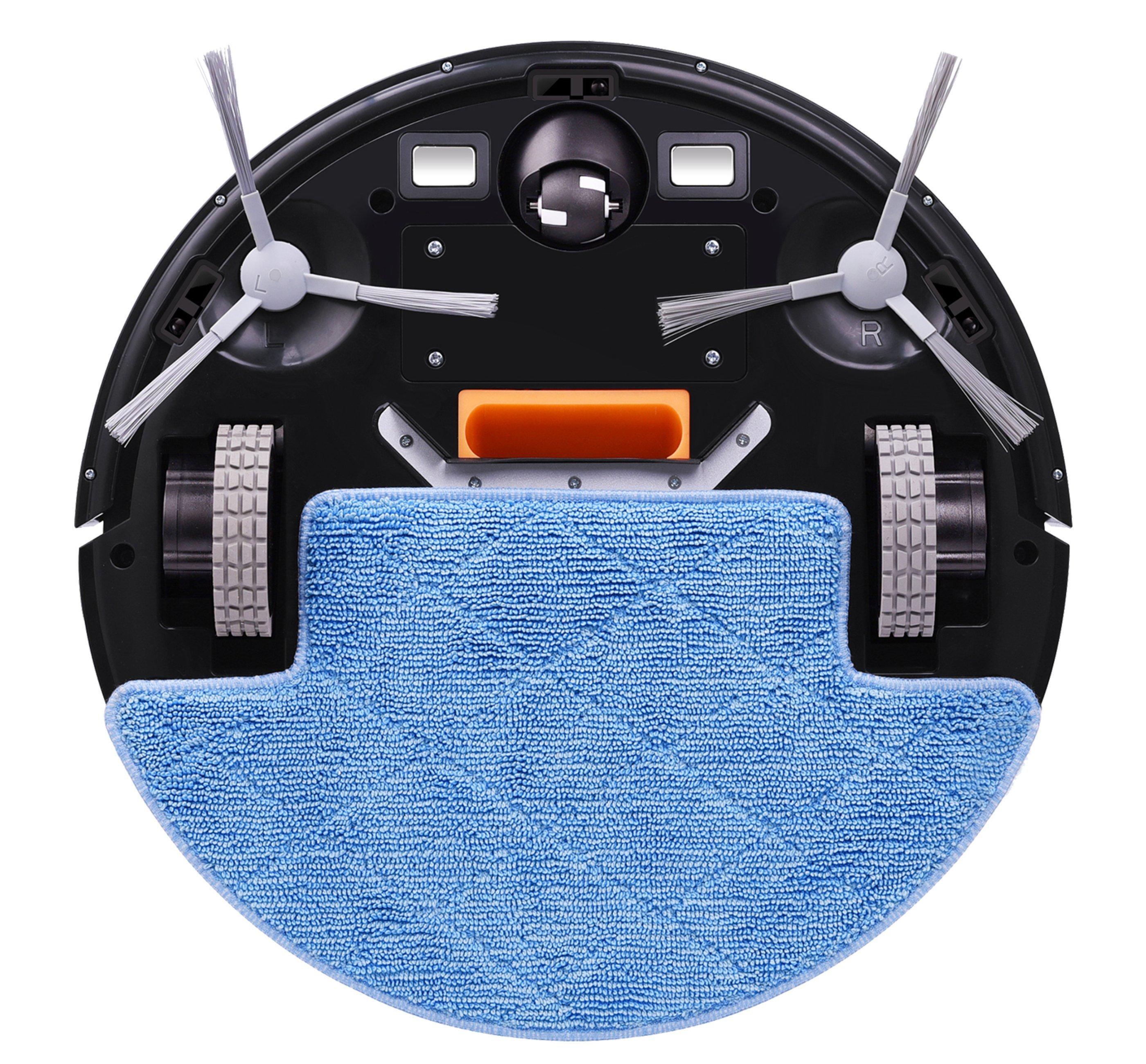 Blue Chilli V3S Pro Nass-Trocken-Roboterstaubsauger mit Sprachassistent, 120 Min. automatisches Aufladen mit Absturzsicherung  