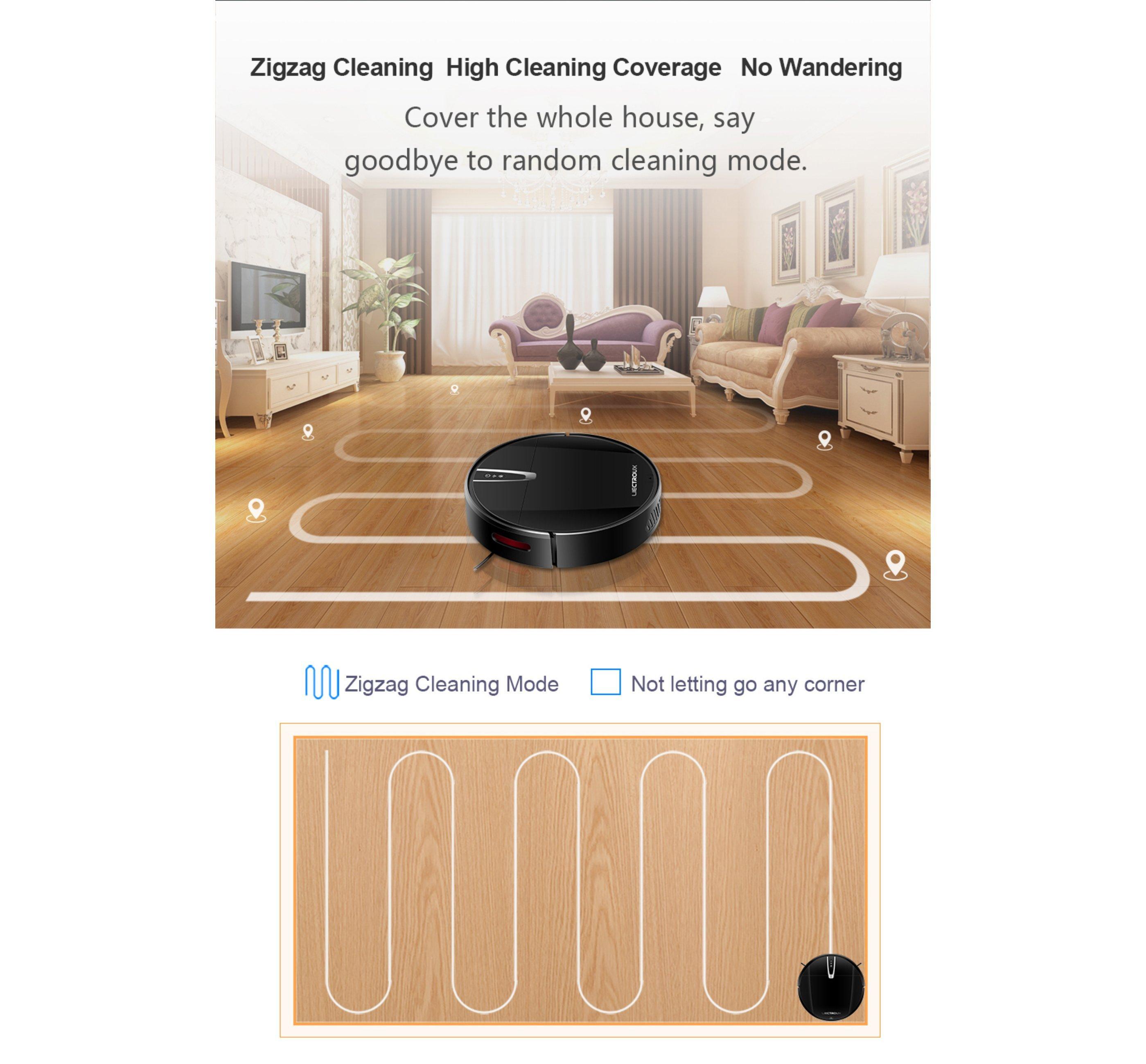 Blue Chilli V3S Pro Nass-Trocken-Roboterstaubsauger mit Sprachassistent, 120 Min. automatisches Aufladen mit Absturzsicherung  